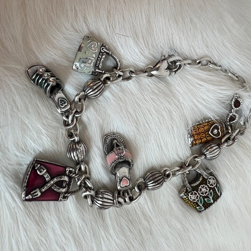 Vintage Brighton Summer Beach 8" Charm Bracelet
